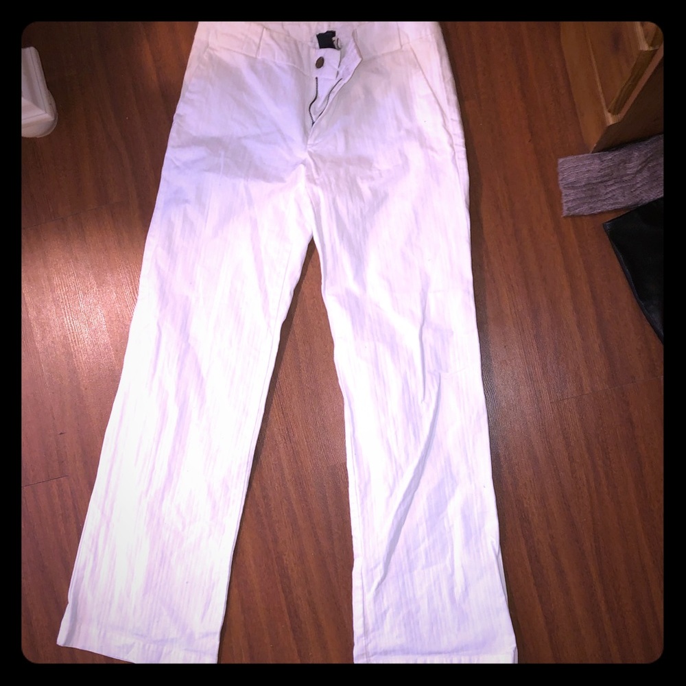GAP Stretch white boot cut pants